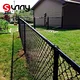 black chain link fence